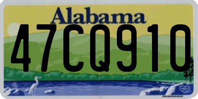 AL license plate 47CQ910