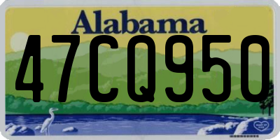 AL license plate 47CQ950