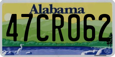 AL license plate 47CR062