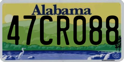 AL license plate 47CR088