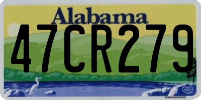AL license plate 47CR279