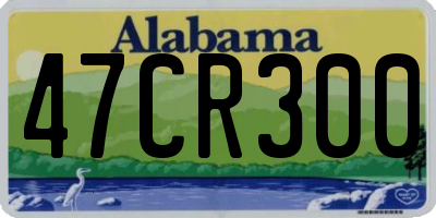AL license plate 47CR300