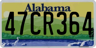 AL license plate 47CR364