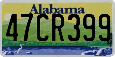 AL license plate 47CR399