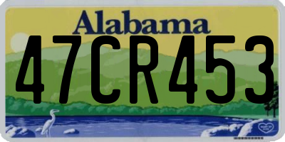 AL license plate 47CR453