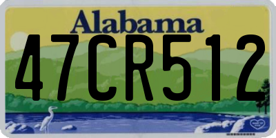 AL license plate 47CR512