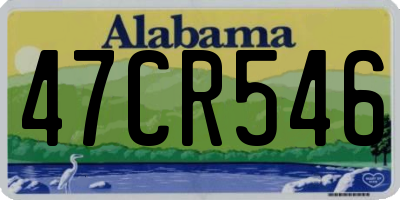 AL license plate 47CR546