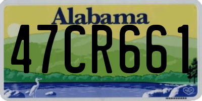 AL license plate 47CR661