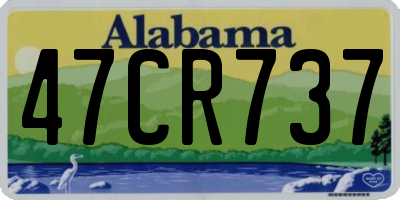 AL license plate 47CR737