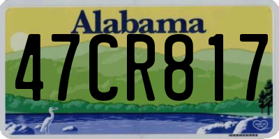 AL license plate 47CR817