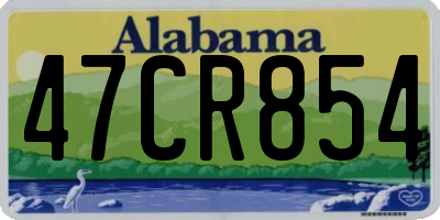 AL license plate 47CR854
