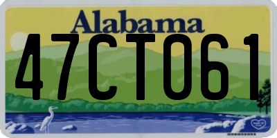 AL license plate 47CT061