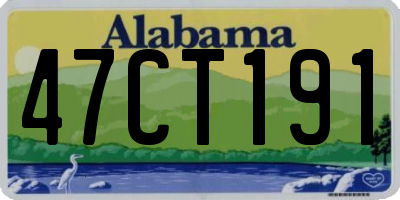 AL license plate 47CT191