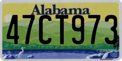AL license plate 47CT973