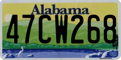 AL license plate 47CW268