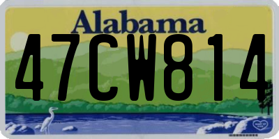 AL license plate 47CW814