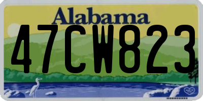 AL license plate 47CW823