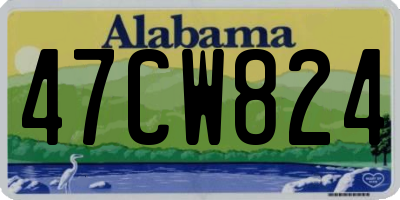 AL license plate 47CW824