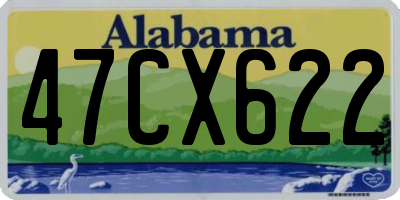 AL license plate 47CX622