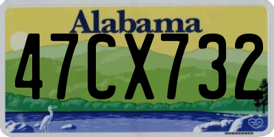 AL license plate 47CX732