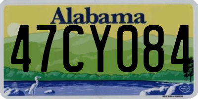 AL license plate 47CY084