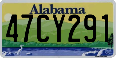 AL license plate 47CY291
