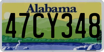 AL license plate 47CY348