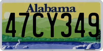 AL license plate 47CY349