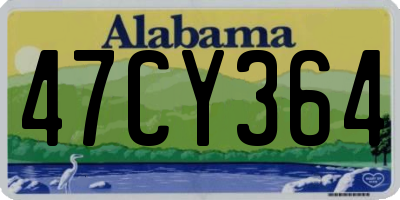 AL license plate 47CY364