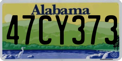 AL license plate 47CY373