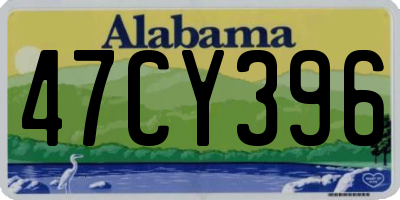 AL license plate 47CY396