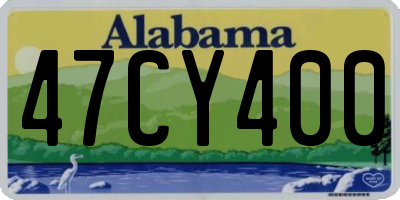AL license plate 47CY400