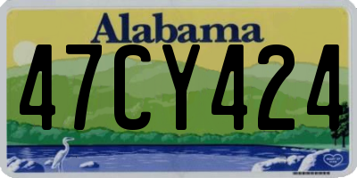 AL license plate 47CY424