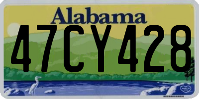 AL license plate 47CY428
