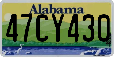 AL license plate 47CY430