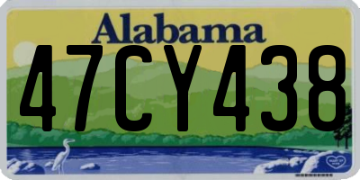 AL license plate 47CY438