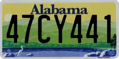 AL license plate 47CY441