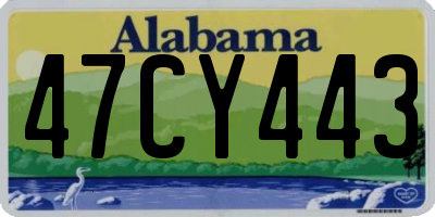 AL license plate 47CY443
