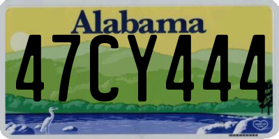 AL license plate 47CY444