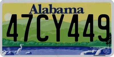 AL license plate 47CY449