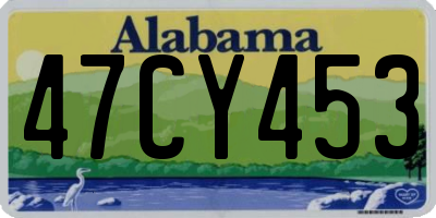 AL license plate 47CY453