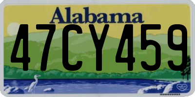 AL license plate 47CY459