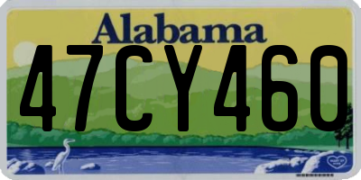 AL license plate 47CY460