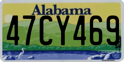 AL license plate 47CY469