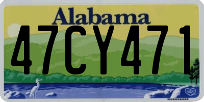 AL license plate 47CY471