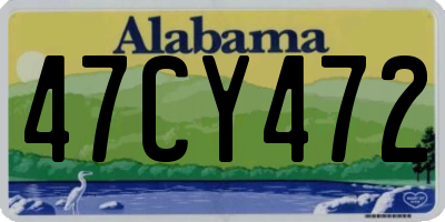 AL license plate 47CY472