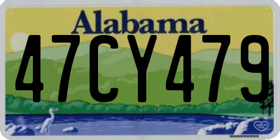 AL license plate 47CY479
