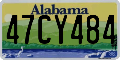 AL license plate 47CY484