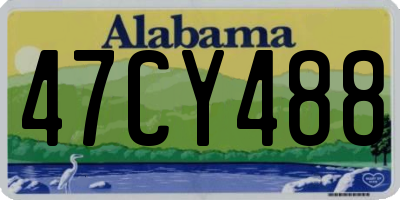 AL license plate 47CY488