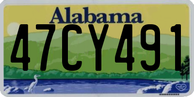 AL license plate 47CY491